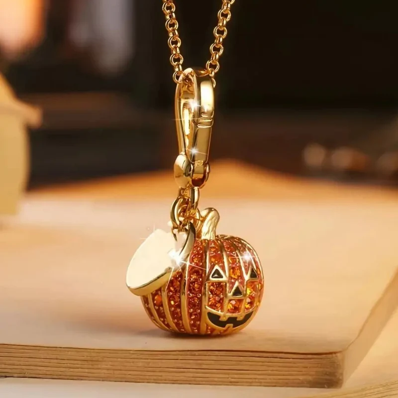 Collier Pendentif Citrouille Halloween