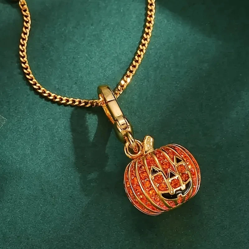 Collier Pendentif Citrouille Halloween