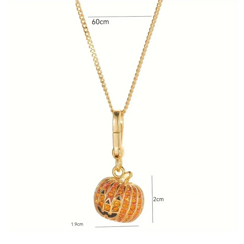 Collier Pendentif Citrouille Halloween