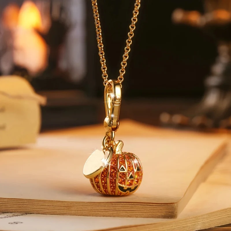 Collier Pendentif Citrouille Halloween