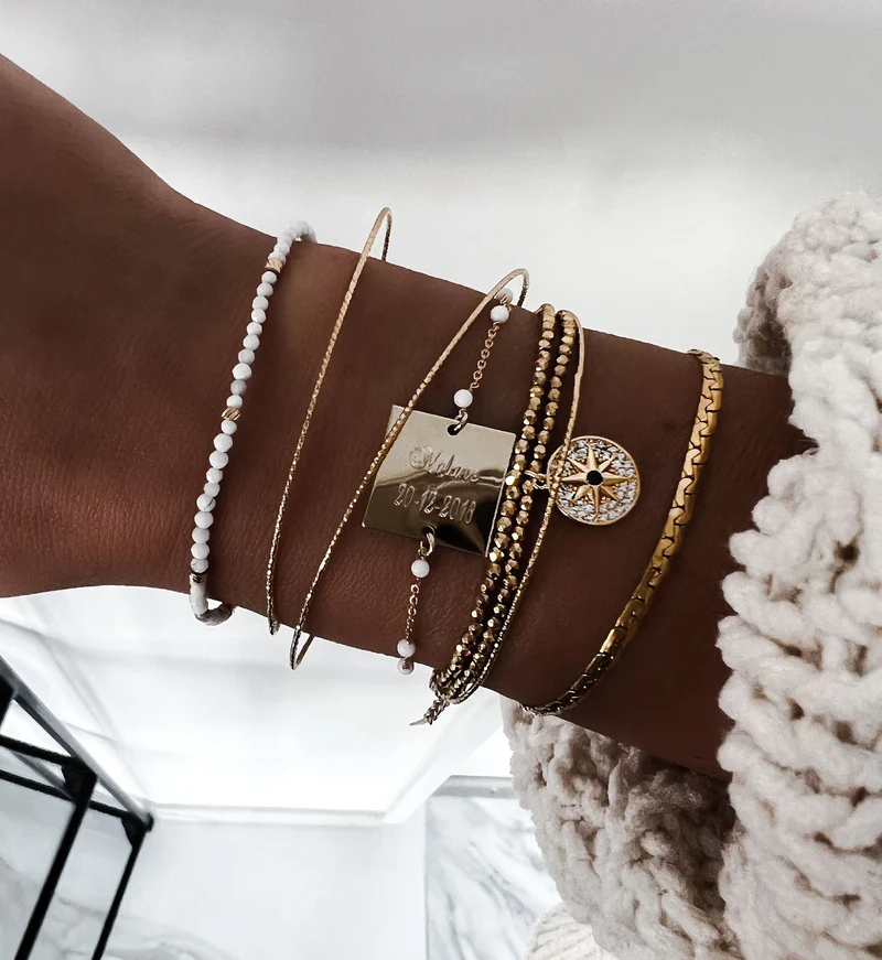 GRAVURE BRACELET "LONDON" ARGENT