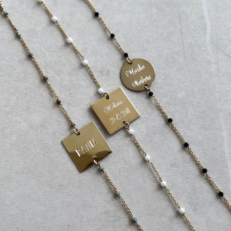 GRAVURE BRACELET "LONDON" OR