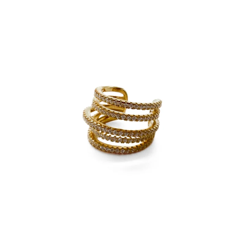 EARCUFF "MELROSE ZIRCON"