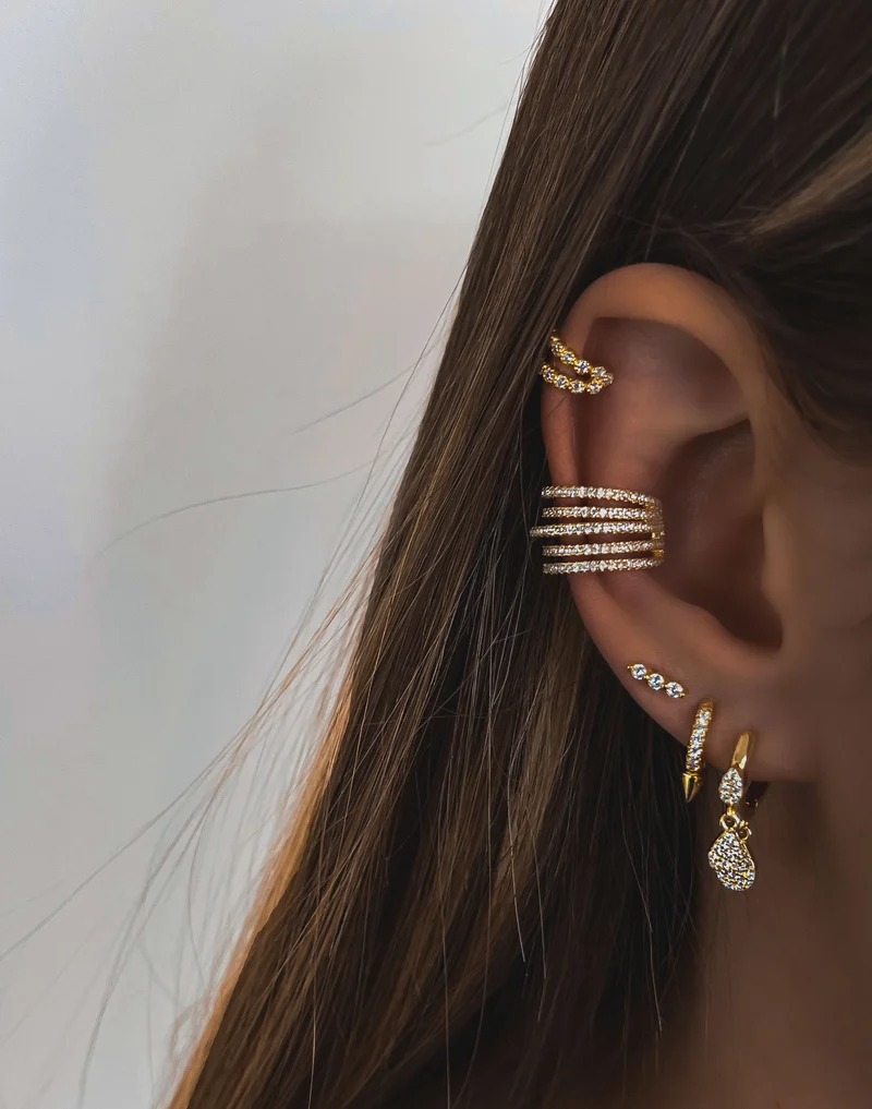 EARCUFF "MELROSE ZIRCON"