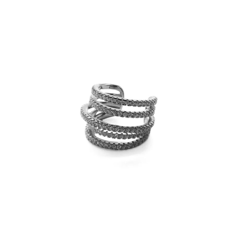 EARCUFF "MELROSE ZIRCON"