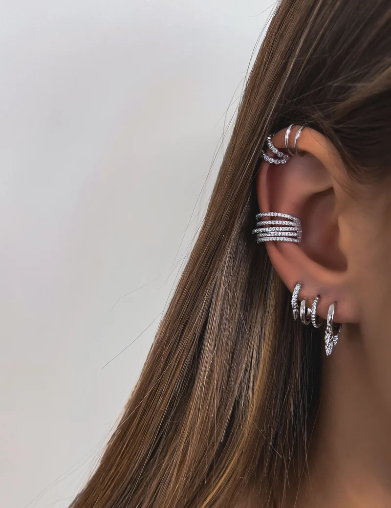 EARCUFF "MELROSE ZIRCON"
