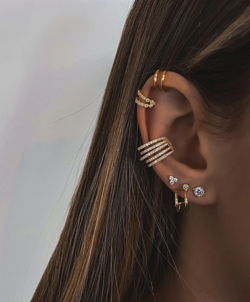 EARCUFF "MELROSE ZIRCON"
