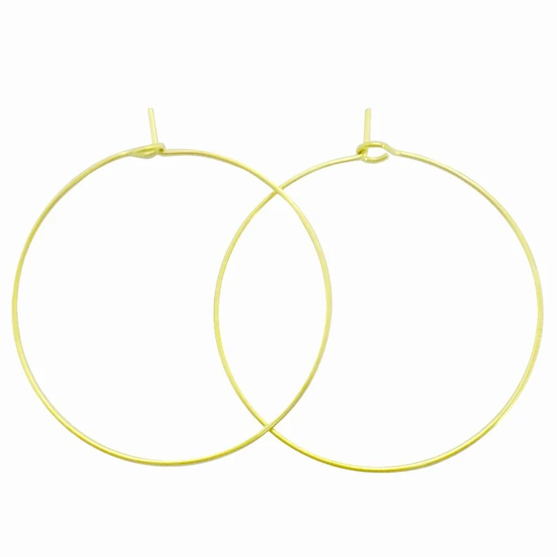Boucles d'oreilles créoles dorées en acier inoxydable