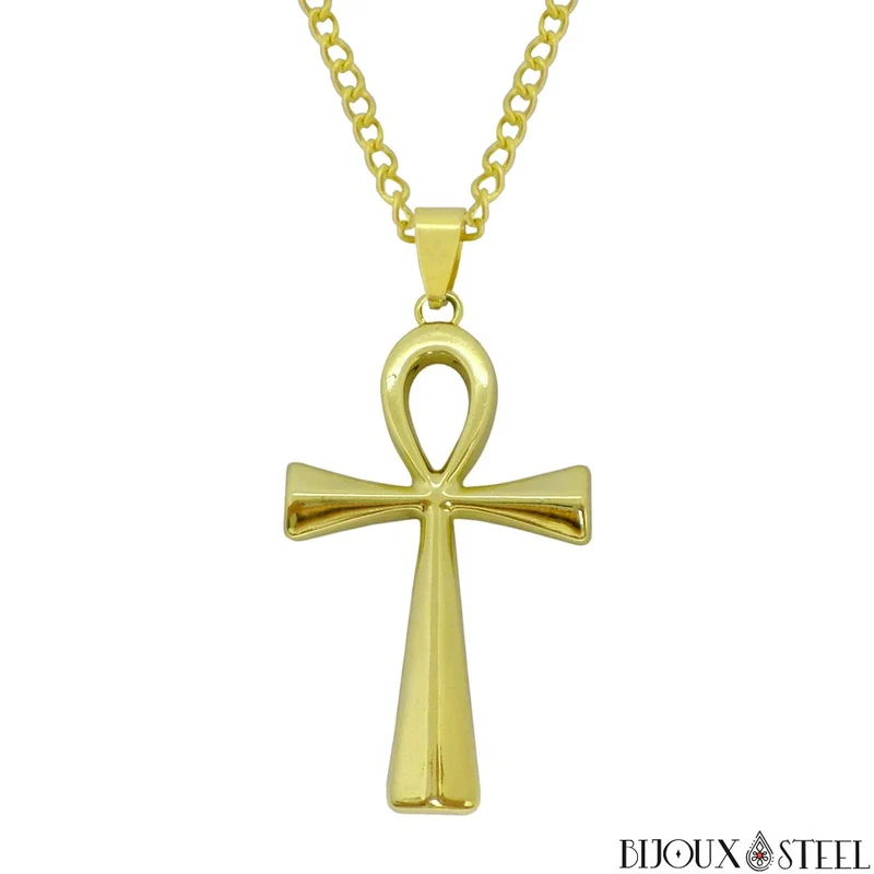 Collier à pendentif croix de vie égyptienne