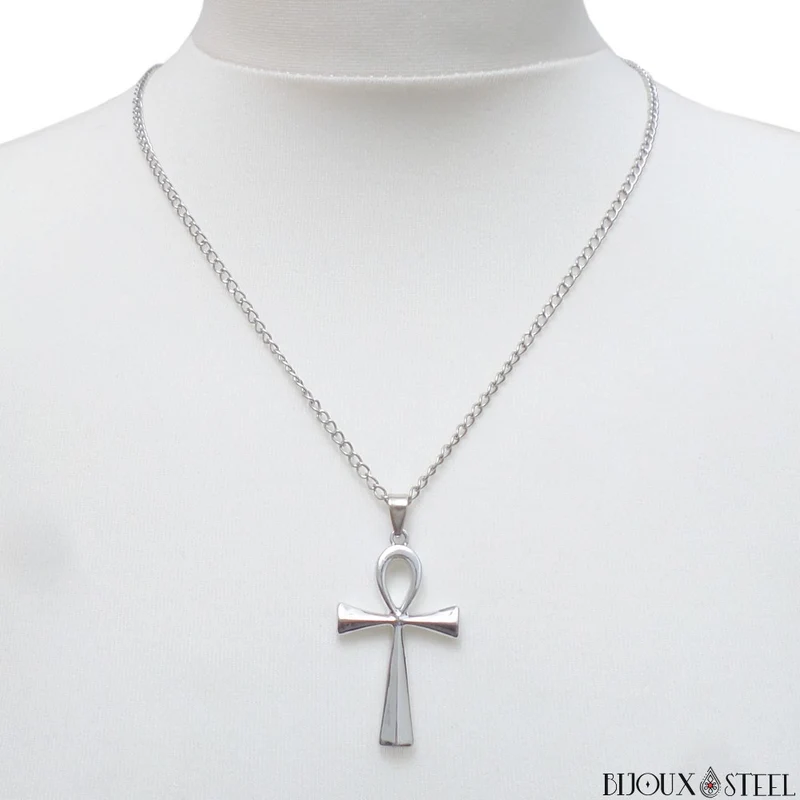 Collier à pendentif croix de vie égyptienne