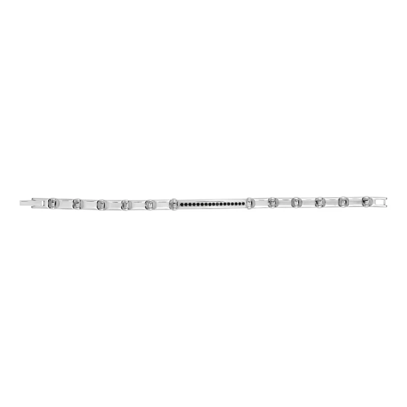 Bracelet d'identification en pierre noire