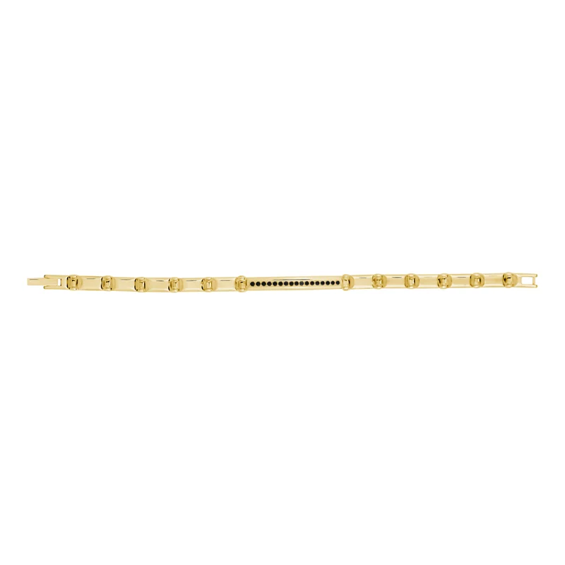 Bracelet d'identification en pierre noire