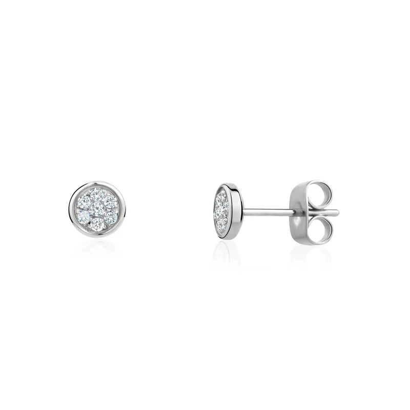 Clous d'oreilles ronds Stone-Set | 6MM