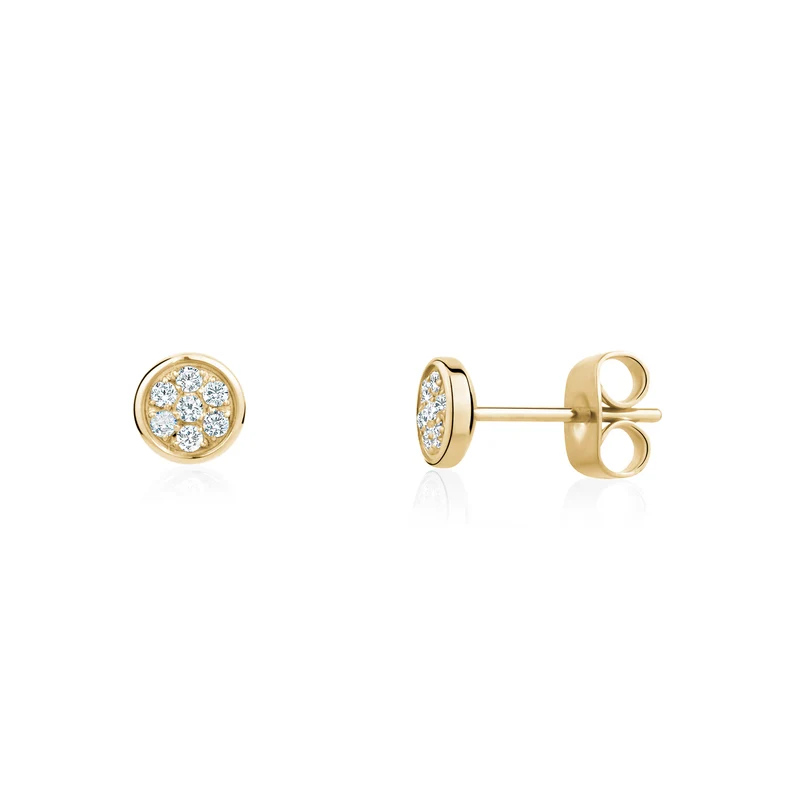 Clous d'oreilles ronds Stone-Set | 6MM
