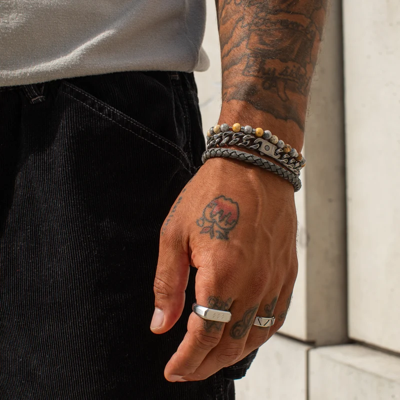 Bague Signet Rectangle Matte