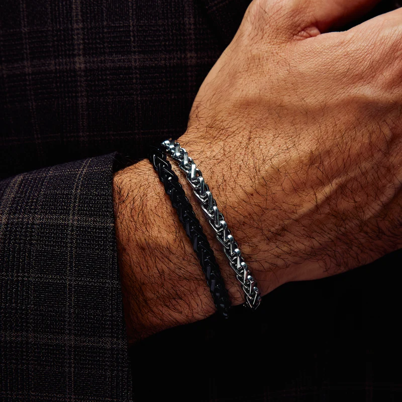 Bracelet de chaîne de blé carrée | 6MM