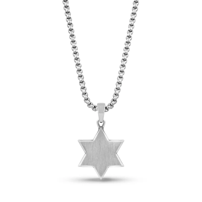 Pendentif étoile de David bicolore