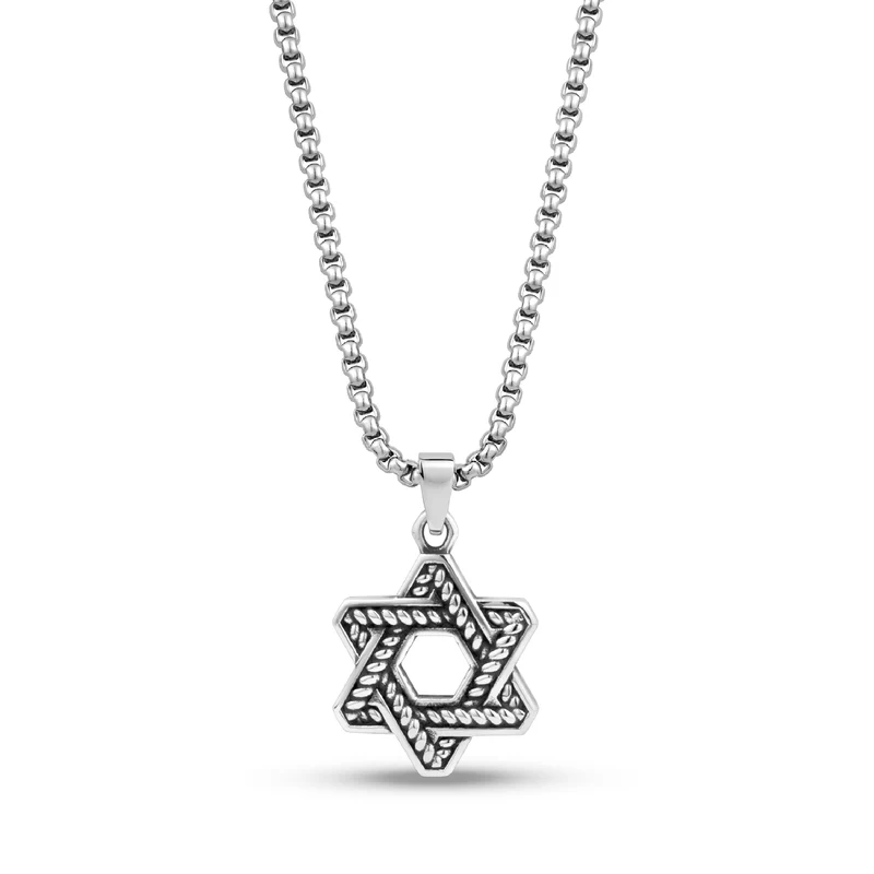 Pendentif détaillé étoile de David