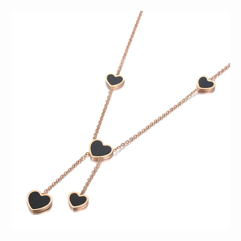 Collier Cœurs Double Pendant