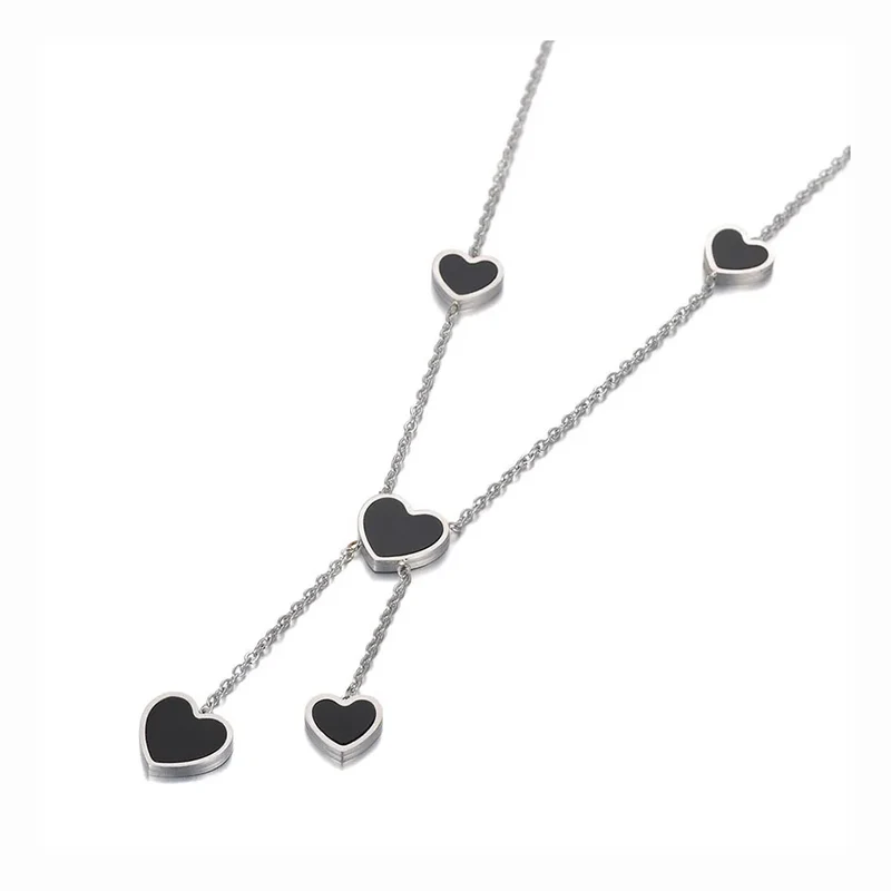 Collier Cœurs Double Pendant