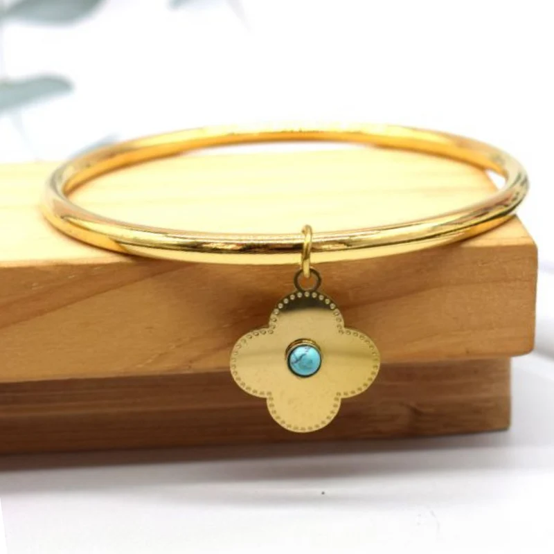 Bracelet Jonc Trèfle