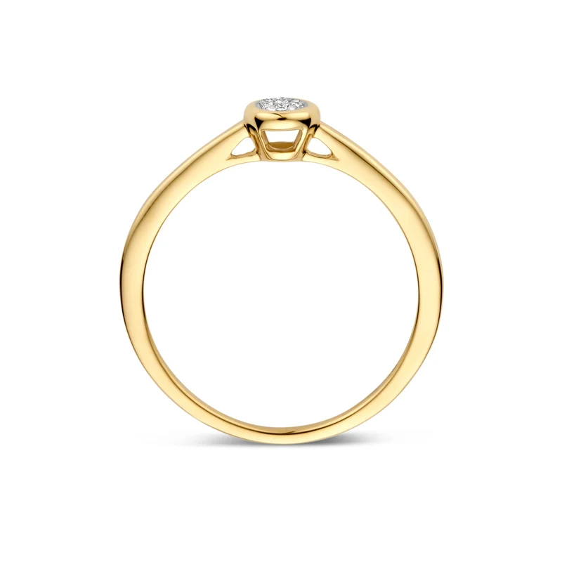 Blush Bague en or 14 carats avec diamants naturels 1679BDI/54
