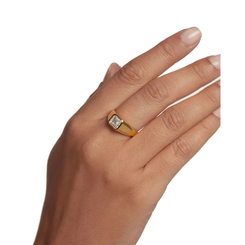 P D Paola The New Essentials Femmes Bague Plaqué or 18 carats AN01-984-10