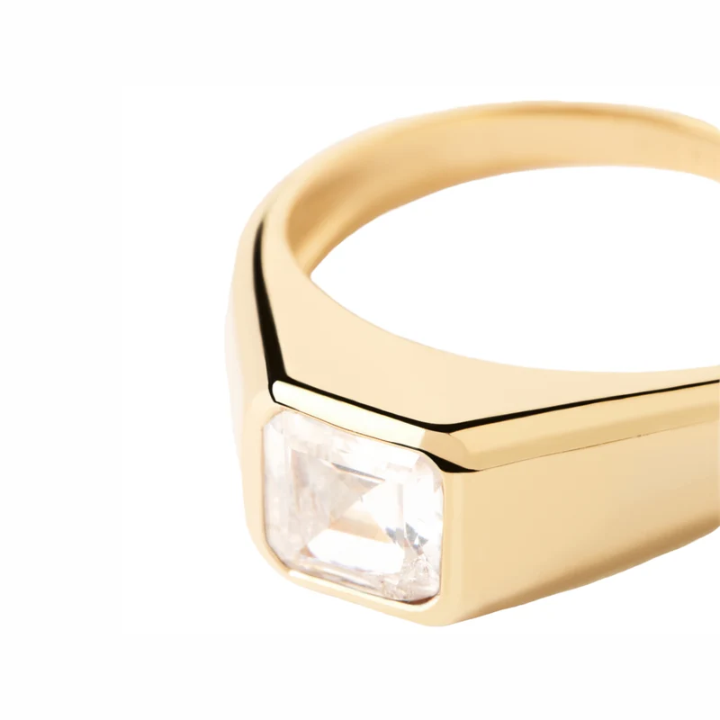 P D Paola The New Essentials Femmes Bague Plaqué or 18 carats AN01-984-10