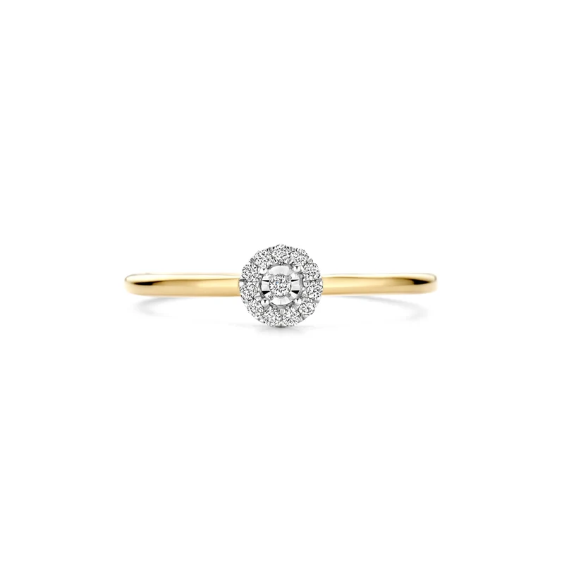 Blush Bague en or 14 carats avec diamants naturels 1678BDI/54