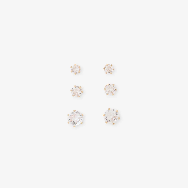 Set de 3 boucles d'oreilles Léopard félin