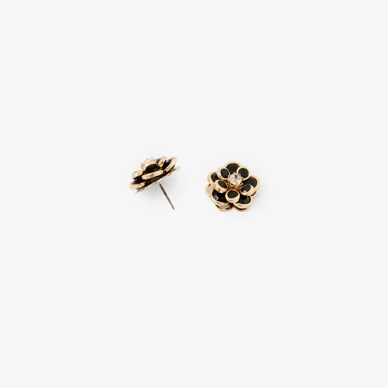Boucles d'oreilles fleur perles facettées Romantique