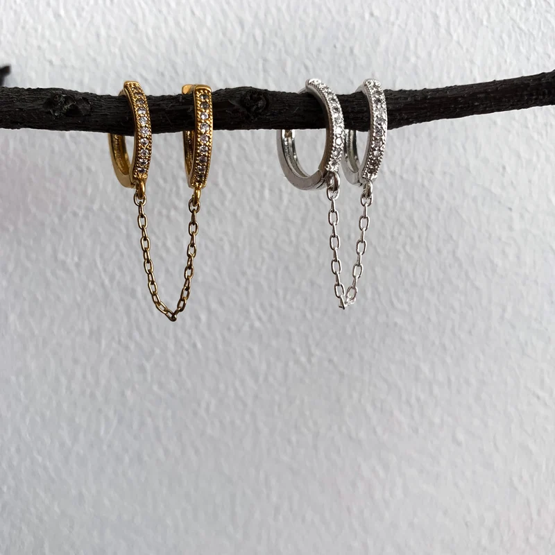 BOUCLE "MENOTTES" ZIRCON