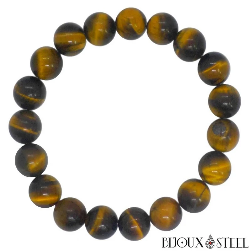 Bracelet en perles d'oeil de tigre 10mm