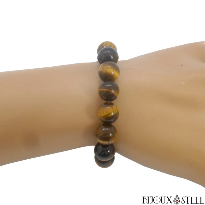 Bracelet en perles d'oeil de tigre 10mm