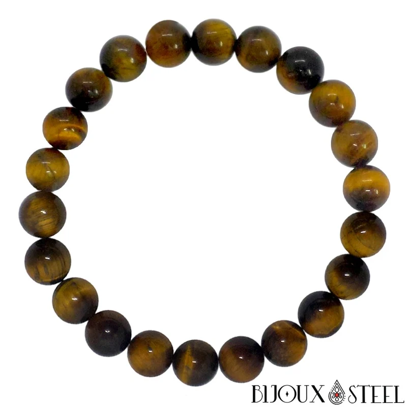Bracelet en perles d'oeil de tigre 8mm