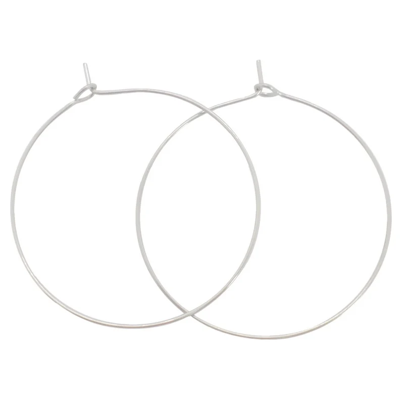Boucles d'oreilles anneaux créoles en acier inoxydable