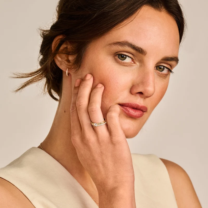 Blush Bague Or 14 carats 1244YZI/58