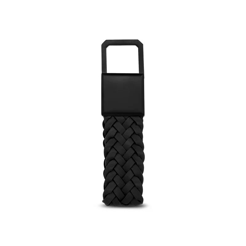 Porte-clés en cuir tressé