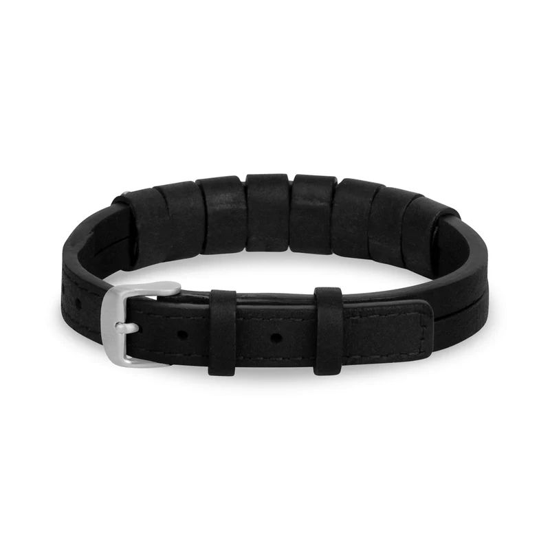 Bracelet en cuir clouté Rockstar