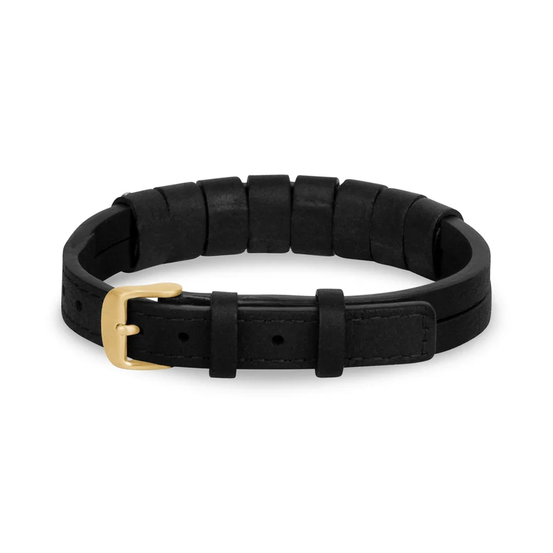 Bracelet en cuir clouté Rockstar