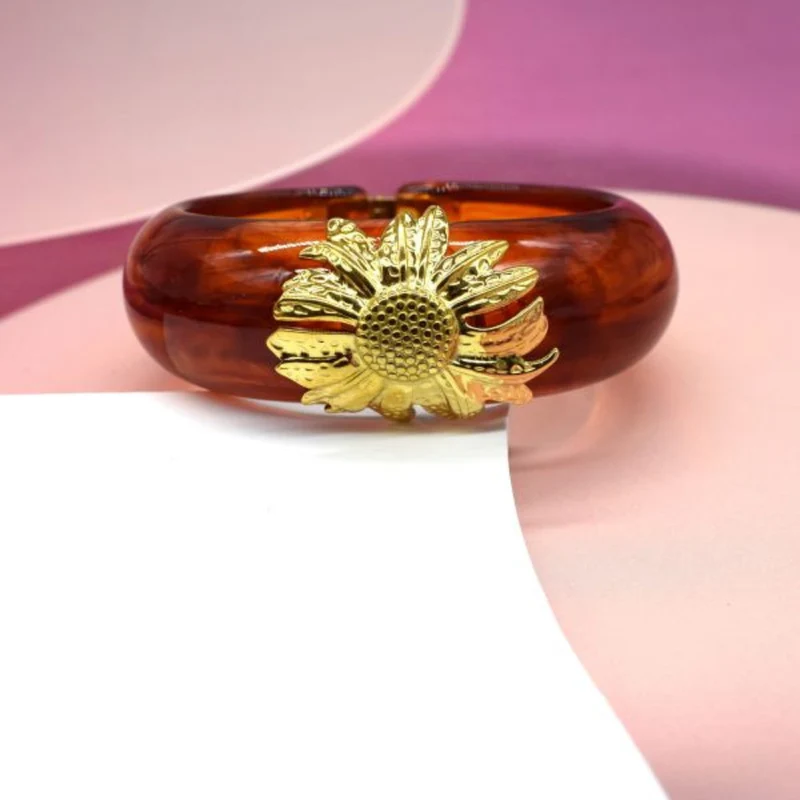 Jonc Fleur Pâquerette Résine