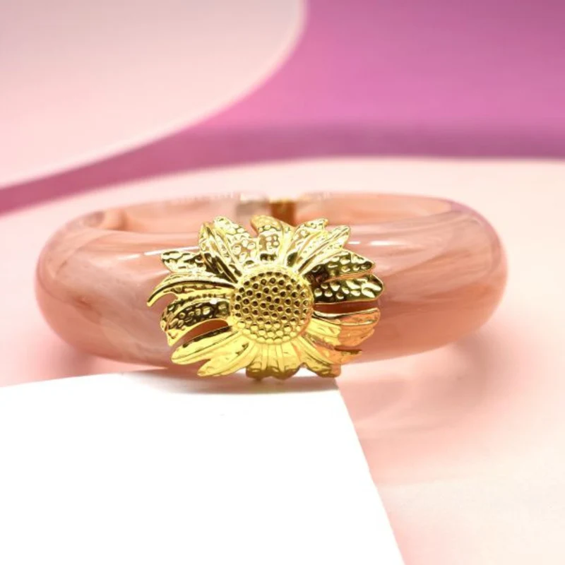 Jonc Fleur Pâquerette Résine