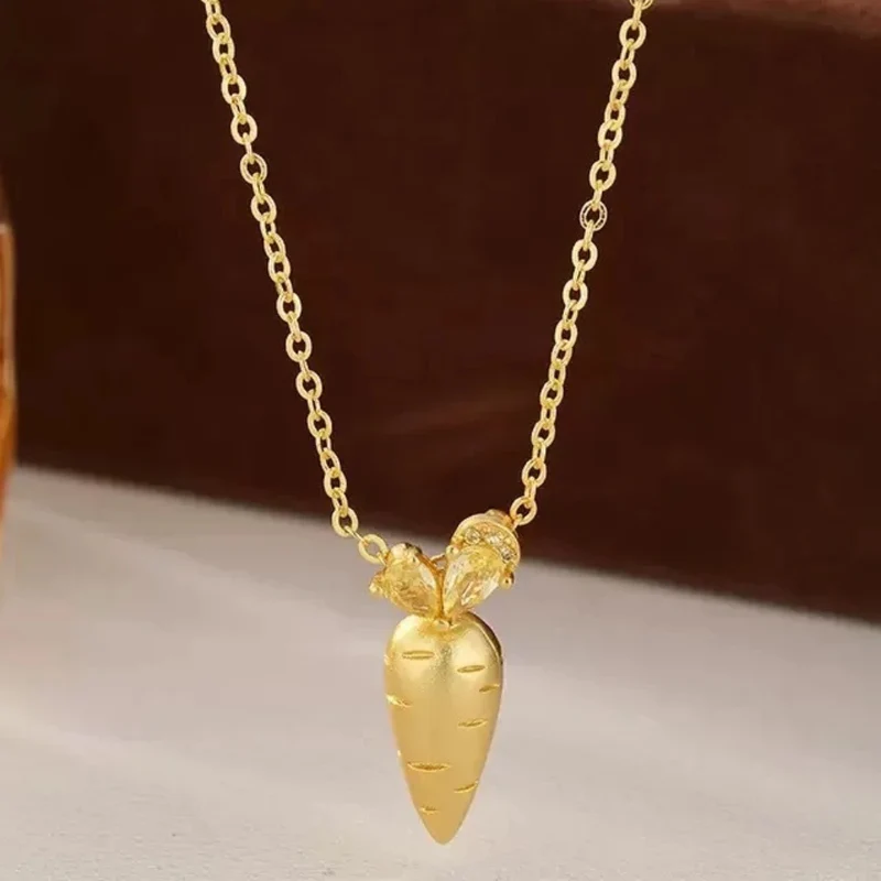Collier Carotte Dorée