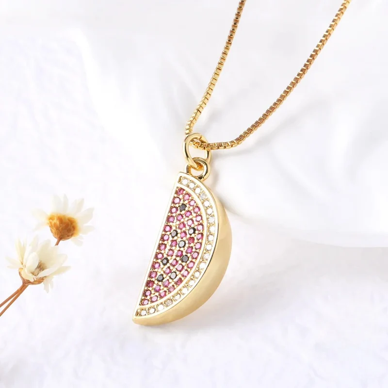 Collier Pastèque Brillant