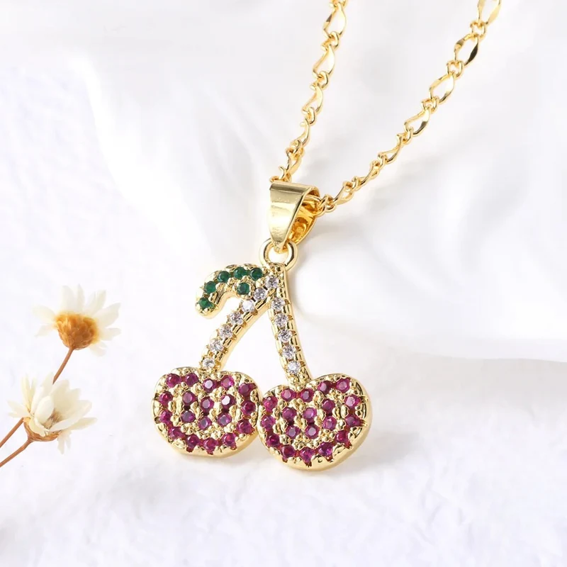 Collier Cerise Brillant