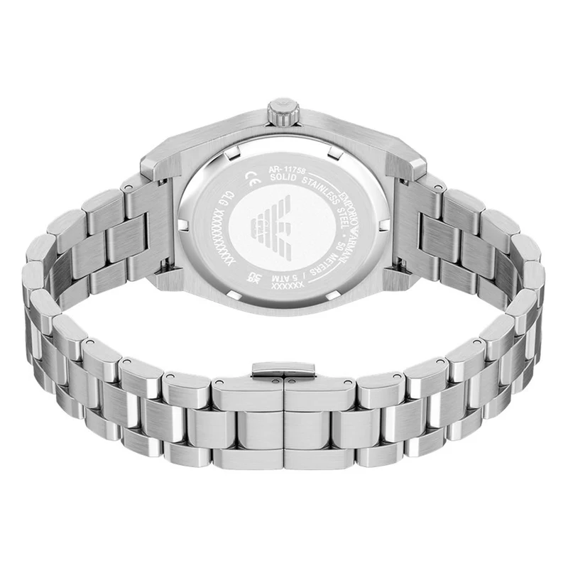 Emporio Armani Round Blue Dial Watch AR11758