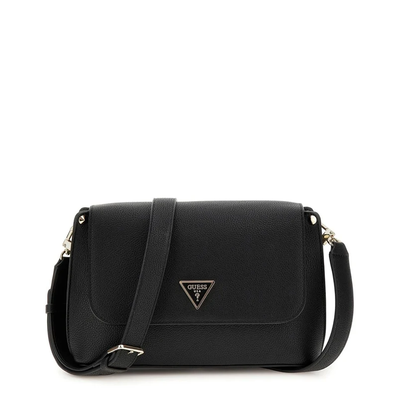 Guess Meridian II Black Flap Crossbody HWBG69-74200-BLA