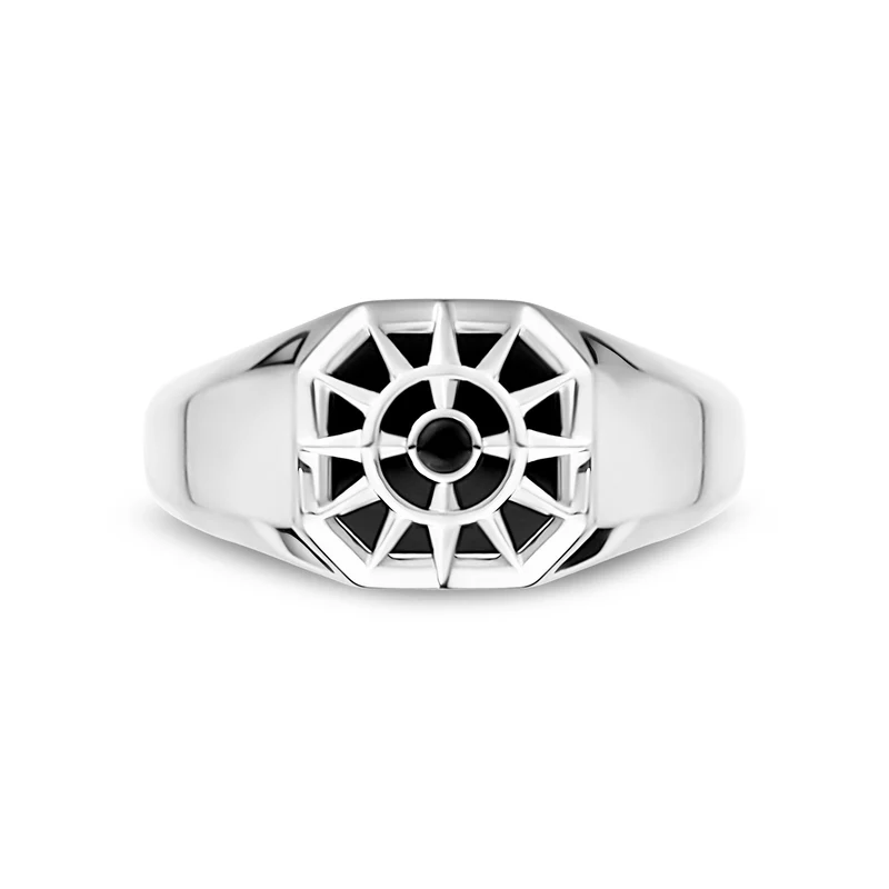 Bague moderne étoile du Nord