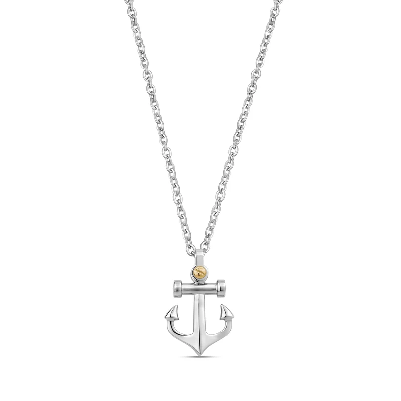 Pendentif ancre à vis en or