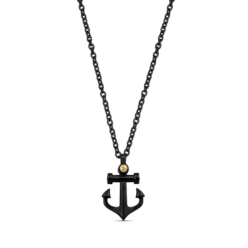 Pendentif ancre à vis en or